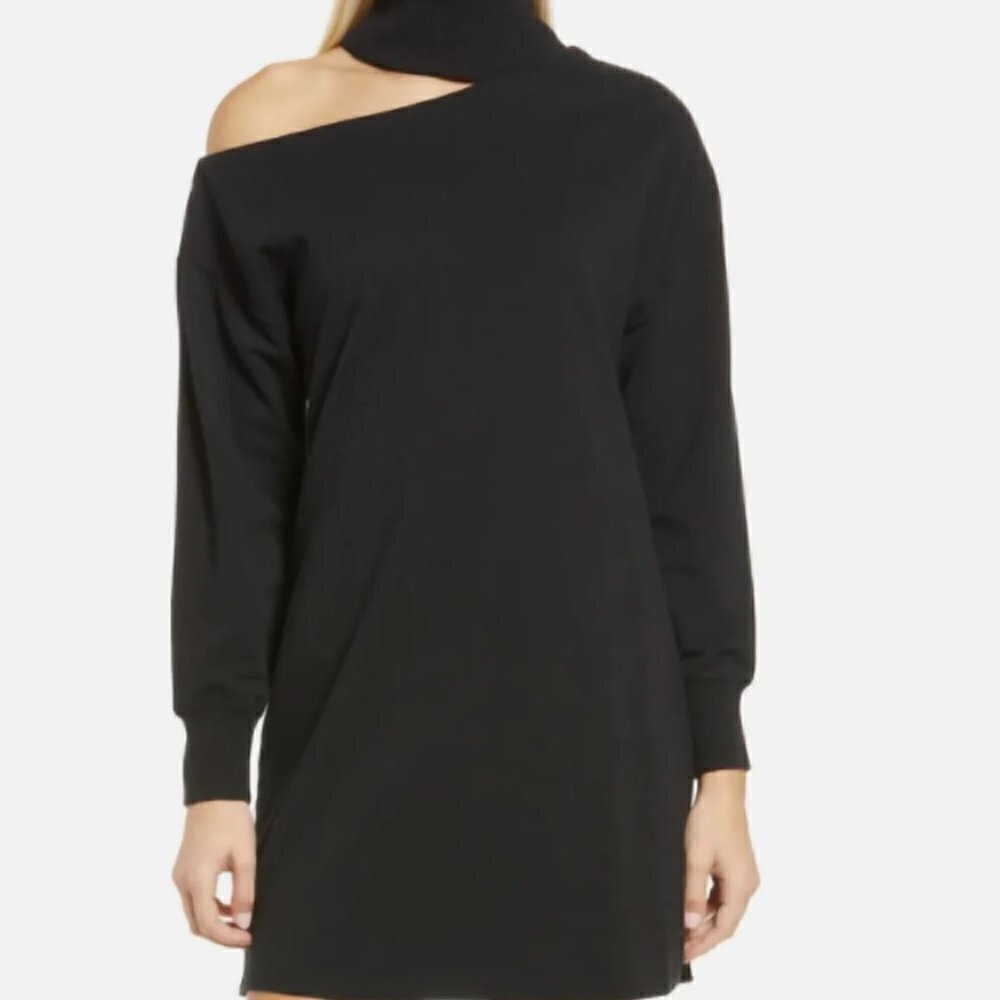 Sundays- London Cutout Jersey Knit Black Dress NWT Size XS